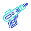 Laser gun ícono 64x64
