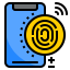 Fingerprint scan icon 64x64