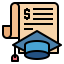Graduation hat icon 64x64