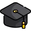 Graduation hat icon 64x64