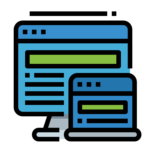 Responsive website icon
