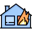 Burning house biểu tượng 64x64