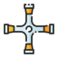 Cross wrench icon 64x64