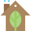 Eco house icon 64x64