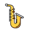 Saxophone Symbol 64x64