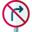 No turn right іконка 64x64