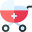 Baby stroller icon 64x64