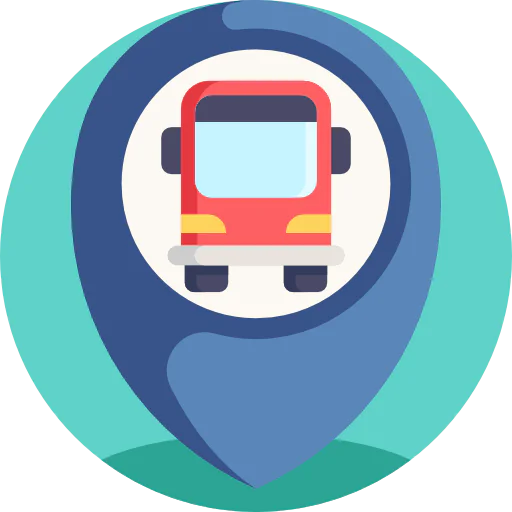 Bus stop icon