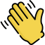 Waving hand アイコン 64x64