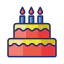 Birthday cake icon 64x64