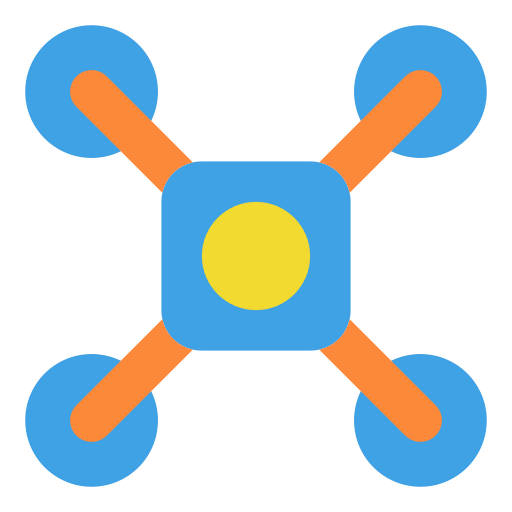 Camera drone icon