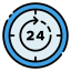 24 hours icon 64x64