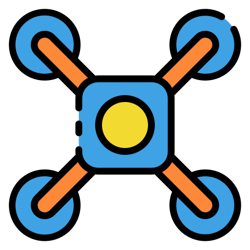 Camera drone icon