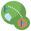 Golf flag icon 64x64