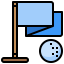 Golf flag icon 64x64