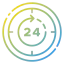 24 hours icon 64x64