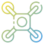 Camera drone icon 64x64