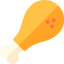 Chicken leg ícono 64x64