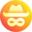 Белая шляпа иконка 64x64