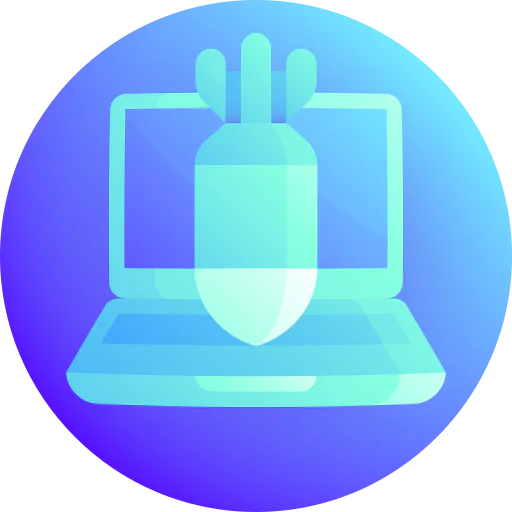 Cyber attack icon
