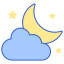 Cloudy night icon 64x64