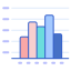 Bar chart icon 64x64