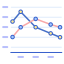 Line chart icon 64x64