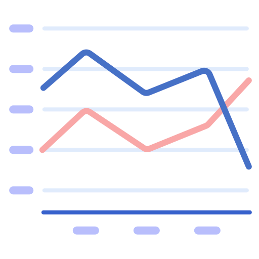 Line chart icon