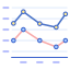 Line chart icon 64x64