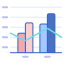 Bar chart icon 64x64