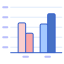 Bar chart icon 64x64