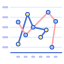 Line chart icon 64x64