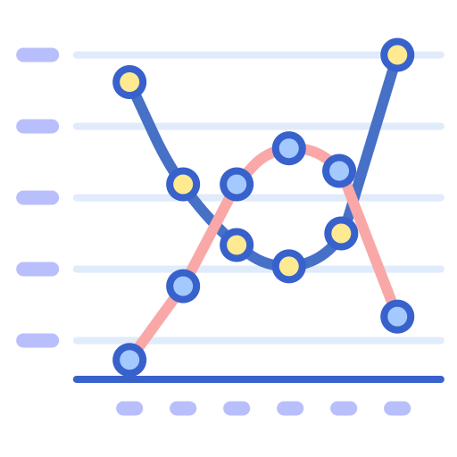 Line chart icon