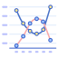 Line chart icon 64x64