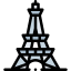 Eiffel tower icon 64x64