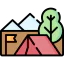 Camping tent icon 64x64