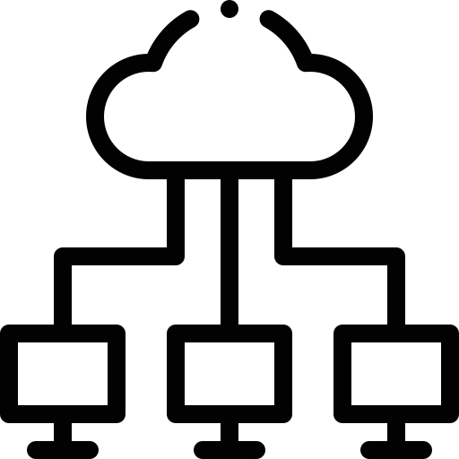 Cloud network icon