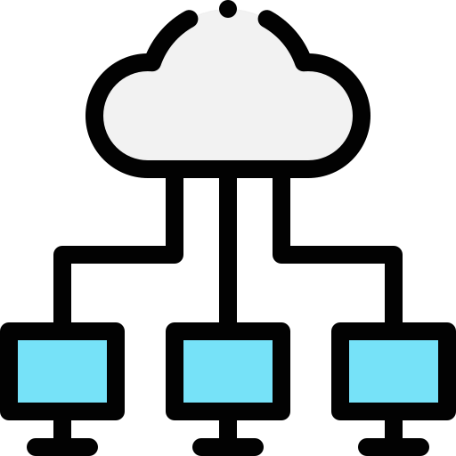 Cloud network icon
