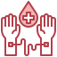 Blood transfusion icon 64x64