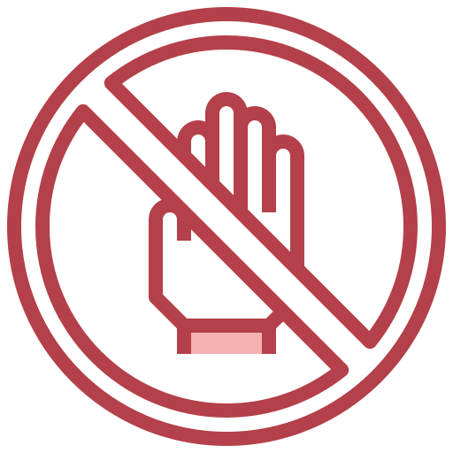 Do not touch icon