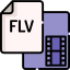Flv file Ikona 64x64