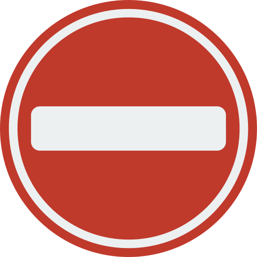 No entry icon