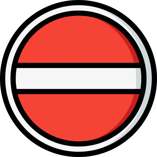 No entry icon