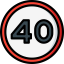 Speed limit icon 64x64