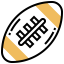 Rugby ball icon 64x64