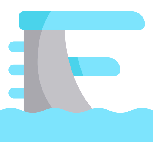 Diving platform icon