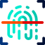 Fingerprint scanning icon 64x64