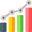 Bar chart icon 64x64