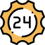 24 hours icon 64x64