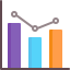 Bar chart icon 64x64